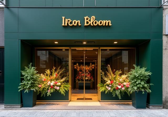 Iron Bloomの外観 - 港区の洗練されたフラワーブティック